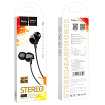 Проводная гарнитура HOCO M60 Perfect, внутриканальные, jack 3.5 mm. черный (6931474707505)