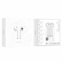 TWS наушники HOCO EW02 Plus true wireless, вкладыши, BT. белый (EW02)