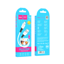 Кабель USB HOCO X82m (MicroUSB, 1м, силиконовый, Белый)