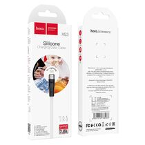 Кабель USB HOCO X53i Angel (Lightning, 1м, силиконовый, Белый)