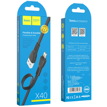 Кабель HOCO Lightning X40i Noah (1м. USB 2.0. Черный)