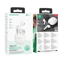 TWS наушники Borofone BW17 Only, вкладыши, BT. белый (6974443385380)
