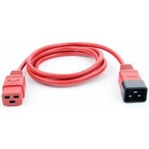 Кабель питания для ИБП С20 - С19 PowerCube 1,8м, 16А, 3500Вт, с заземлением (RPC-189C191,8KO)