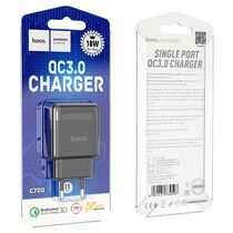 Сетевое зарядное устройство HOCO C72Q Glorious (1xUSB, Черный)