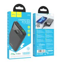 Внешний аккумулятор HOCO J102 Cool 10000mAh, USB 2A x1, USB 18W x1, Type-C PD20 x1, QC3.0, дисплей, пластик, черный