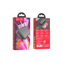Внешний аккумулятор HOCO J100A High-ranking 20000mAh, USB 2A x2, Type-C x1, индикатор заряда, пластик, черный