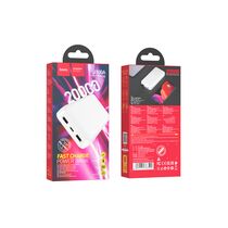 Внешний аккумулятор HOCO J100A High-ranking 20000mAh, USB 2A x2, Type-C x1, индикатор заряда, пластик, белый