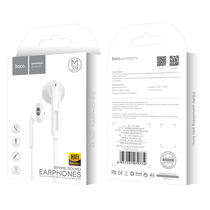 Проводные наушники HOCO M39 Rhyme, jack 3.5 mm, микрофон, накладные, белый (6957531079774)