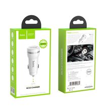 Автомобильное зарядное устройство HOCO Z27A Staunch (2xUSB, 3А+Белый)