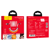Кабель USB HOCO X21m Plus (MicroUSB, 1м, силиконовый, Белый)