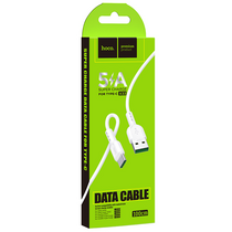 Кабель USB HOCO X33a 5A Surge (Type-C, 1м, пластик, Белый)
