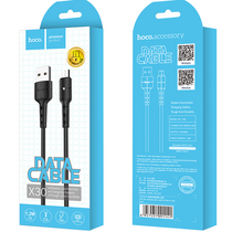 Кабель USB HOCO X30m Star (MicroUSB, 1м, пластик, Черный)