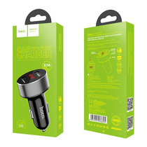 Автомобильное зарядное устройство HOCO Z26 High praise (2xUSB, 2.1A+Черный)