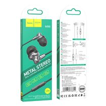 Проводные наушники HOCO M98 Delighted, jack 3.5 mm, микрофон, серебристый (6931474778314)