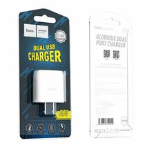 Сетевое зарядное устройство HOCO C73 Glorious (2xUSB, 2.4А+Белый)
