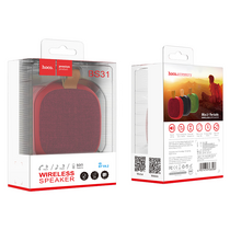 Портативная колонка  HOCO BS31 Bright красный, BT, miniJack 3.5, Пластик/ Ткань (6931474708588)