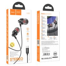 Проводные наушники HOCO M90 Delight, Type-C, микрофон, черный (6931474759382)