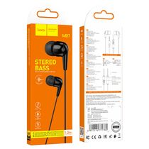 Проводные наушники HOCO M97 Enjoy, jack 3.5 mm, микрофон, черный (6931474771780)
