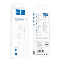 Проводные наушники HOCO M94, jack 3.5 mm, микрофон, белый (6931474767219)