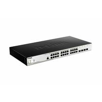 Управляемый PoE-коммутатор 26 портов D-Link DGS-1210-28P/ ME (24х1Гбит/ с, 4хSFP, 24хPoE, PoE‑бюджет 193 Вт) 2 уровня