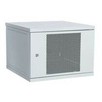 Шкаф настенный телекоммуникационный 19" 09U, Ш600xВ465xГ450, передняя дверь - перфорация, серый (05-0118)