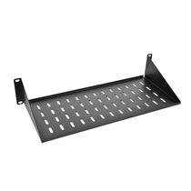 Полка консольная 19" 2U (Ш483xВ89xГ300мм, нагрузка до 15 кг), черная (МС-30-9005)
