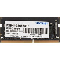 Модуль памяти SO-DIMM DDR4 4Гб 2666МГц Patriot  1.2 В (PSD44G266681S)