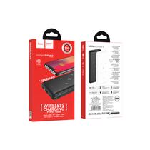 Внешний аккумулятор HOCO J50 Surf 10000mAh, USB 2A x1, беспроводная зарядка, пластик, черный
