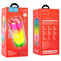 Портативная колонка  HOCO HC8 10W, красный, BT, USB, FM приемник, Пластик (6931474752871)