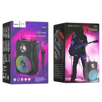 Портативная колонка  HOCO BS46 Mature 10W, черный, BT, miniJack 3.5, USB, FM приемник, Пластик (6931474754080)