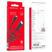 Кабель Type-C Borofone BX70 60W (Type-C, 1м, пластик, Черный)