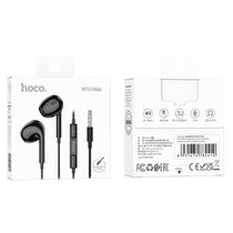 Проводные наушники HOCO M101 Max Crystal, jack 3.5 mm, микрофон, вкладыши, черный (6931474782410)