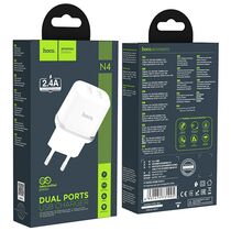 СЗУ HOCO N4 Aspiring (2xUSB, 2.4А, белый)