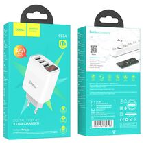 СЗУ HOCO C93A Easy (3xUSB, 3.4А, белый)