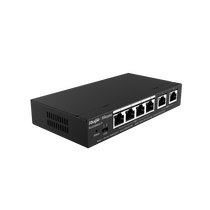 Управляемый PoE-коммутатор 06 портов Reyee RG-ES206GC-P (6х1Гбит/ с, 4хPoE, PoE‑бюджет 54 Вт) 2 уровня