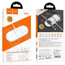 БЗУ HOCO CW24 Handsome 3-in-1 (2А, белый)