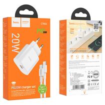 СЗУ HOCO C94A Metro (1xType-C, 3А PD20W, белый)