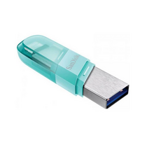 Флеш-накопитель Sandisk 64Gb USB 3.1/ Lightning iXpand Flip Зеленый (SDIX90N-064G-GN6NK)