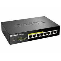 Неуправляемый POE-коммутатор 08 портов D-Link DGS-1008P ( 8x1Гбит/ с, 4xPOE, PoE‑бюджет 80 Вт) корпус - металл