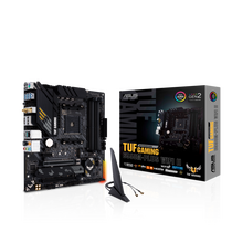 Материнская плата Asus sAM4: TUF GAMING B550M-PLUS WIFI II [AMD B550, 4*DDR4, 2*PCIEx16, 1*PCIEx1, 4*Sata3, 2*M.2, 6 портов*USB3, DisplayPort, HDMI, m