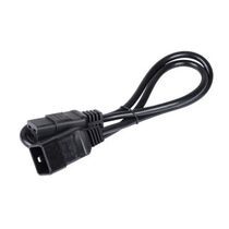 Кабель питания С20 - С19 ITK, 2м, 10А, 2300Вт, черный (PC-C19C20-2M)
