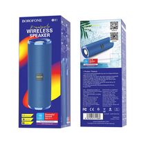 Портативная колонка Borofone BR1 Beyond 10W, синий, BT, miniJack 3.5, USB, Пластик (6931474711069)