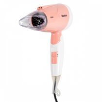 Фен Blackton HD1001C белый/ розовый (1000 Вт, режимов - 3, вид: компактный, насадок - 1)