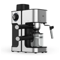 Кофеварка рожковая BQ CM4000 черный/ серебрисый (800 Вт, молотый, капучинатор: ручной, 2400 мл)