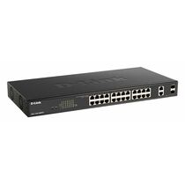 Управляемый PoE-коммутатор 26 портов Dahua DGS-1100-26MPV2 (24х1Гбит/ с, 2хRJ45/ SFP, 24хPoE, PoE‑бюджет 370 Вт) 2 уровня