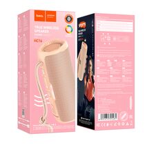 Портативная колонка HOCO HC16 Vocal 10W, розовый, BT, miniJack 3.5, USB, FM приемник, Пластик (6931474791481)