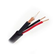 Кабель коаксиальный КВК комбинированный (для видеонаблюдения), 2*0.5 12V, внешний, бухта 200 м., UrbanLAN (RG2A5P)