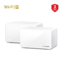 Wi-Fi Mesh система MERCUSYS Halo H90X(2-pack) ( 2.4 ГГц 1148 Мбит/ с, 5 ГГц 4804 Мбит/ с, 2х1Гбит/ с, 1х2.5Гбит/ с) Halo H90X(2-pack)