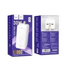 Внешний аккумулятор 50000mAh HOCO J111D Smart, USB x2, Type-C x1 PD30W, QC3.0, белый