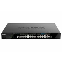 Управляемый PoE-коммутатор 28 портов D-Link DGS-1520-28MP (20х1Гбит/ с, 4х2,5Гбит/ с, 2х10Гбит/ с, 2хSFP+, 24хPoE, PoE‑бюджет 370 Вт) 3 уровня
